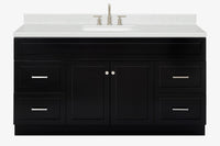 Ariel hamlet(66"&67") inch single rectangle sink vanity with marble countertop (0.75"&1.5") edge.