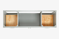 Ariel hamlet(66"&67") inch single rectangle sink vanity with marble countertop (0.75"&1.5") edge.
