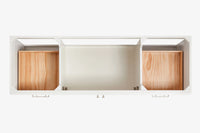 Ariel hamlet(66"&67") inch single rectangle sink vanity with marble countertop (0.75"&1.5") edge.