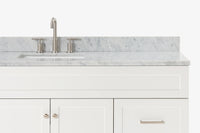 Ariel hamlet(66"&67") inch single rectangle sink vanity with marble countertop (0.75"&1.5") edge.