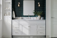 Ariel hamlet(66"&67") inch single rectangle sink vanity with marble countertop (0.75"&1.5") edge.