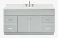 Ariel hamlet(66"&67") inch single rectangle sink vanity with marble countertop (0.75"&1.5") edge.