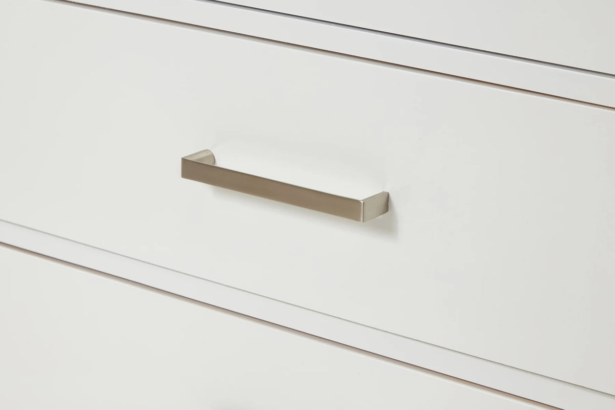 Ariel bristol 49 in. single rectangle sink vanity with 0.75 in. carrara white marble countertop in white