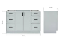 Ariel kelly 54 inch single sink base cabinet