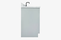 Ariel kelly 55 inch single rectangle sink bathroom vanity with countertop 1.5 inch edge