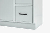 Ariel kelly 55 inch single rectangle sink bathroom vanity with countertop 1.5 inch edge