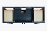 Ariel kelly 55 inch single rectangle sink bathroom vanity with countertop 1.5 inch edge
