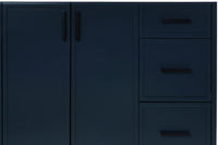 Ariel kelly 55 inch single rectangle sink bathroom vanity with countertop 1.5 inch edge