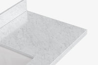 Ariel kelly 55 inch single rectangle sink bathroom vanity with countertop 1.5 inch edge