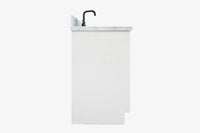 Ariel kelly 55 inch single rectangle sink bathroom vanity with countertop 1.5 inch edge