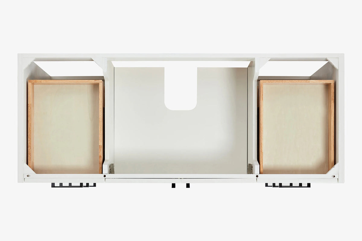 Ariel kelly 55 inch single rectangle sink bathroom vanity with countertop 1.5 inch edge