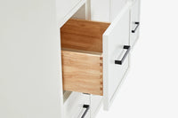 Ariel kelly 55 inch single rectangle sink bathroom vanity with countertop 1.5 inch edge