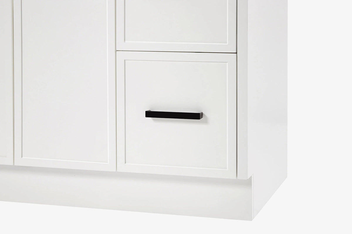 Ariel kelly 55 inch single rectangle sink bathroom vanity with countertop 1.5 inch edge