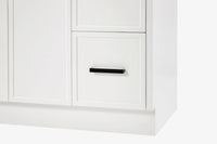 Ariel kelly 55 inch single rectangle sink bathroom vanity with countertop 1.5 inch edge