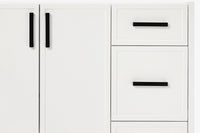 Ariel kelly 55 inch single rectangle sink bathroom vanity with countertop 1.5 inch edge