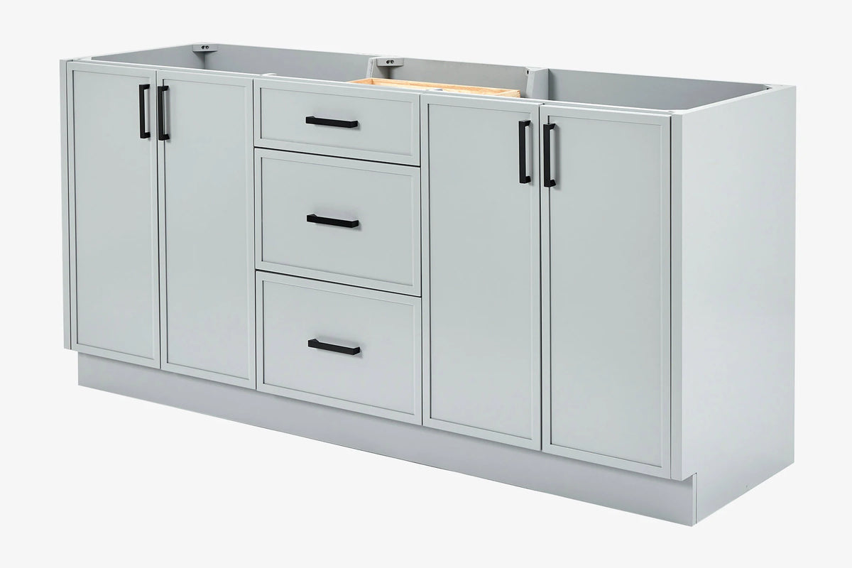 Ariel kelly 72 inch double sink base cabinet