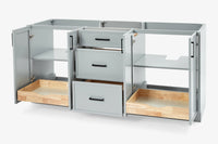 Ariel kelly 72 inch double sink base cabinet