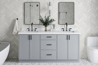 Ariel kelly 72 inch double sink base cabinet