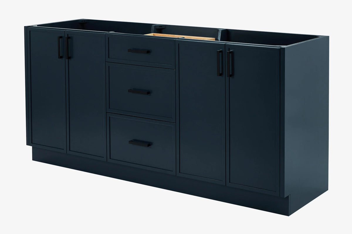 Ariel kelly 72 inch double sink base cabinet