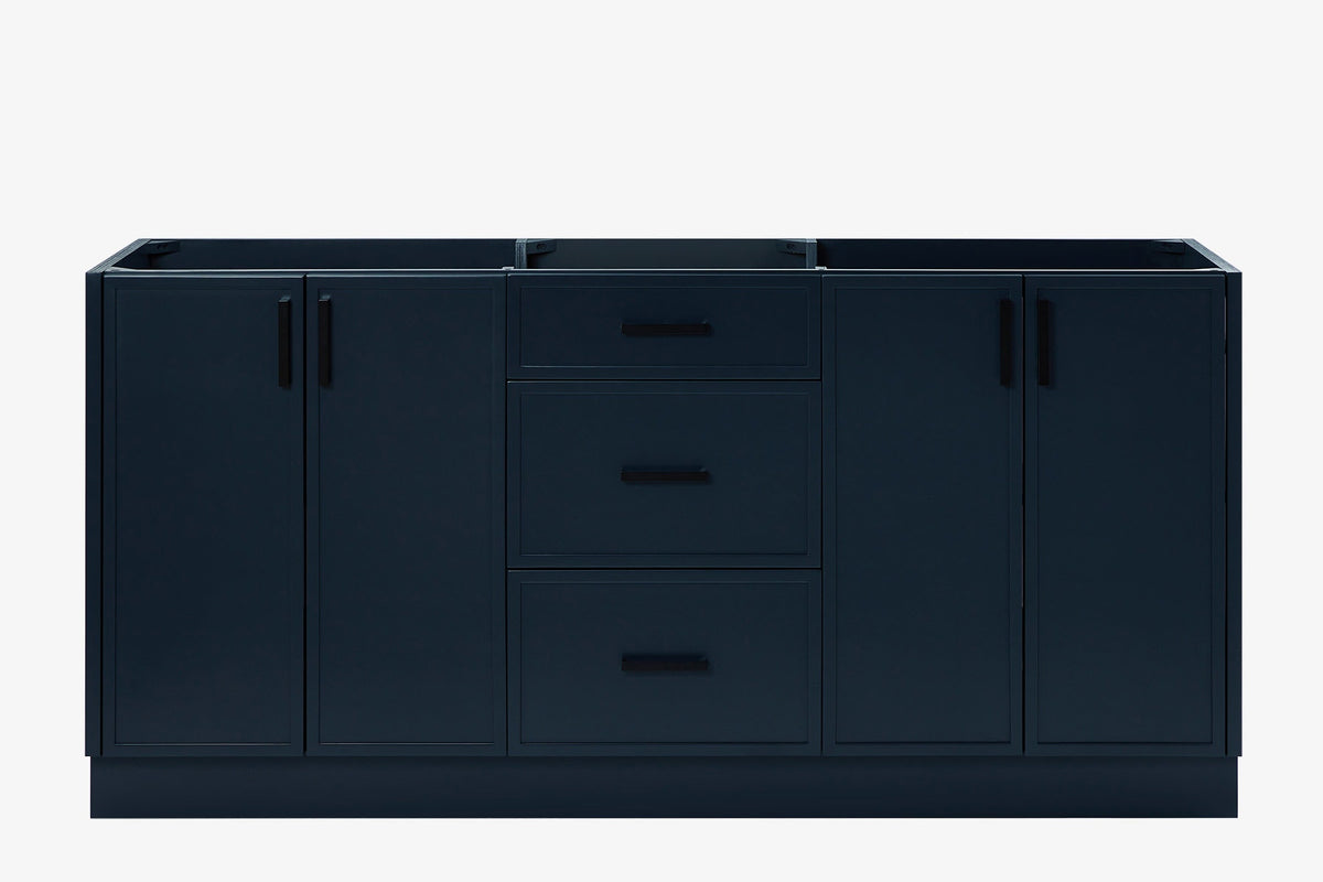 Ariel kelly 72 inch double sink base cabinet