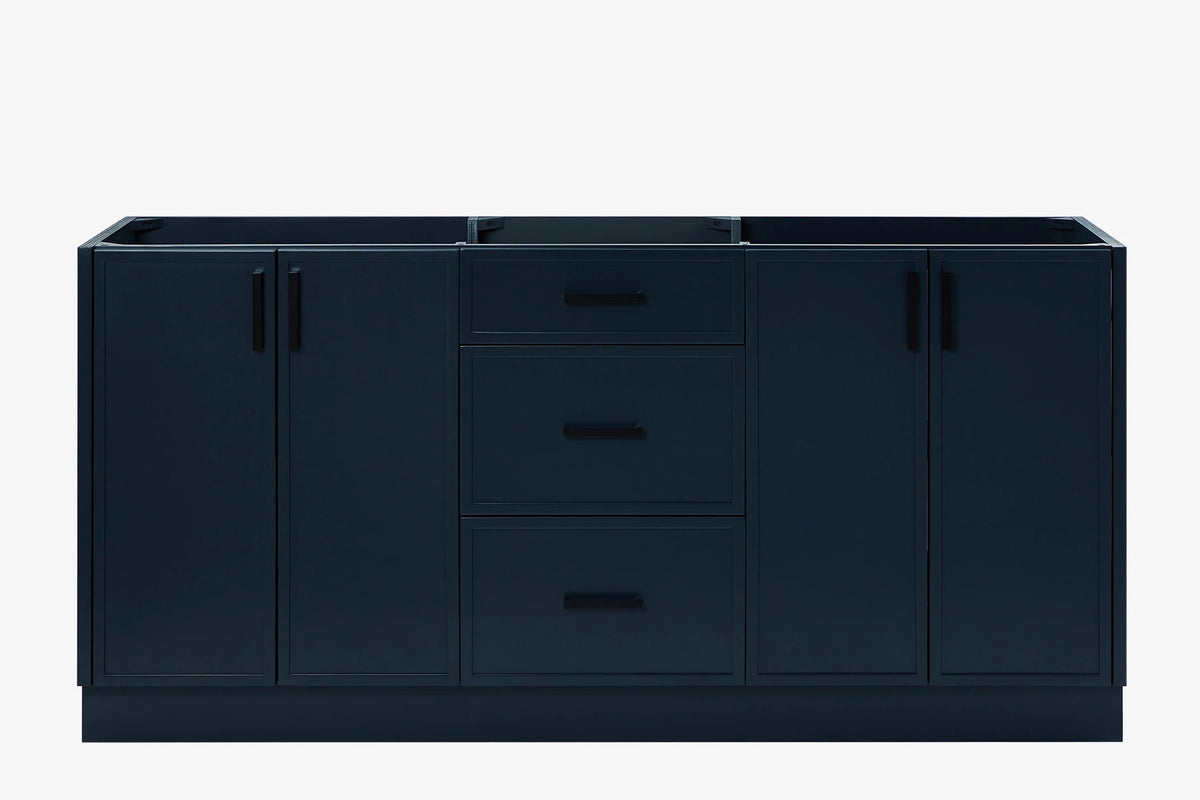 Ariel kelly 72 inch double sink base cabinet
