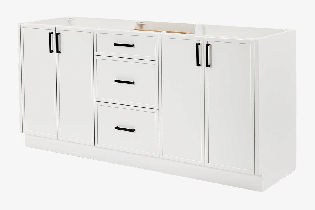 Ariel kelly 72 inch double sink base cabinet