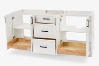 Ariel kelly 72 inch double sink base cabinet