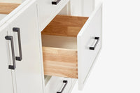 Ariel kelly 72 inch double sink base cabinet