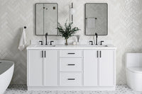 Ariel kelly 72 inch double sink base cabinet