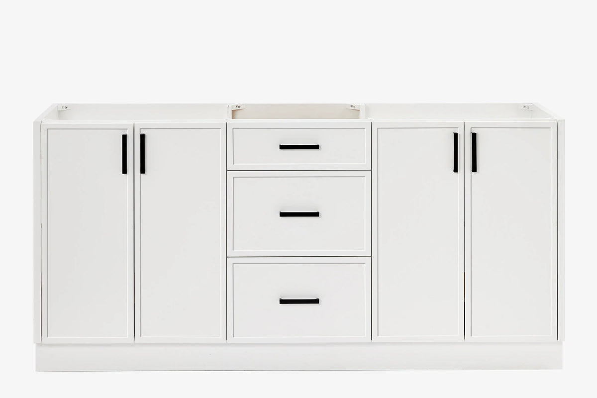 Ariel kelly 72 inch double sink base cabinet