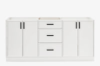 Ariel kelly 72 inch double sink base cabinet