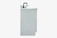 Ariel kelly 73 inch double rectangle sink bathroom vanity with countertop 1.5 inch edge