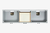 Ariel kelly 73 inch double rectangle sink bathroom vanity with countertop 1.5 inch edge