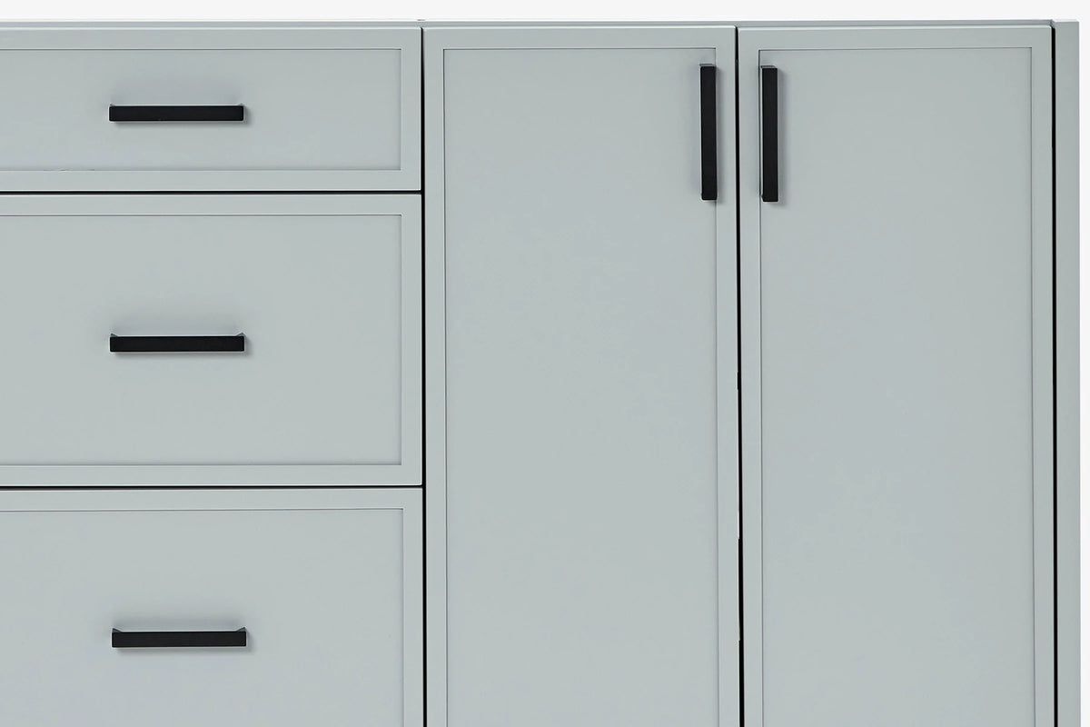 Ariel kelly 73 inch double rectangle sink bathroom vanity with countertop 1.5 inch edge