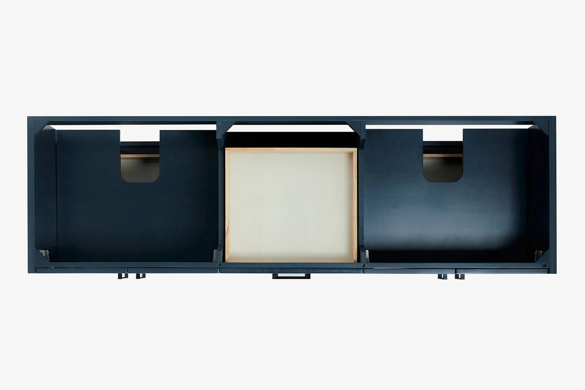 Ariel kelly 73 inch double rectangle sink bathroom vanity with countertop 1.5 inch edge