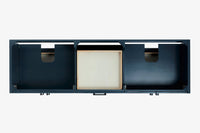 Ariel kelly 73 inch double rectangle sink bathroom vanity with countertop 1.5 inch edge