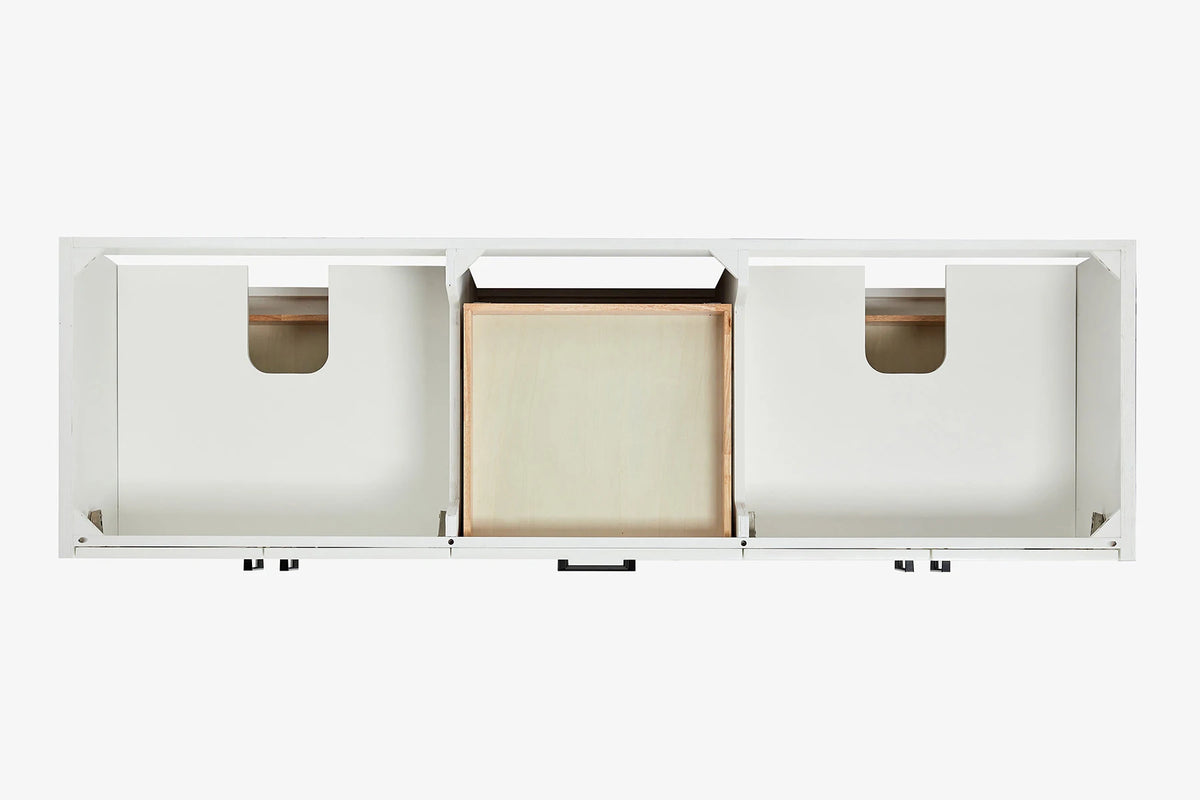 Ariel kelly 73 inch double rectangle sink bathroom vanity with countertop 1.5 inch edge