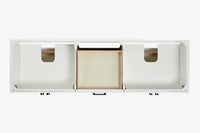 Ariel kelly 73 inch double rectangle sink bathroom vanity with countertop 1.5 inch edge