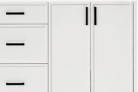 Ariel kelly 73 inch double rectangle sink bathroom vanity with countertop 1.5 inch edge