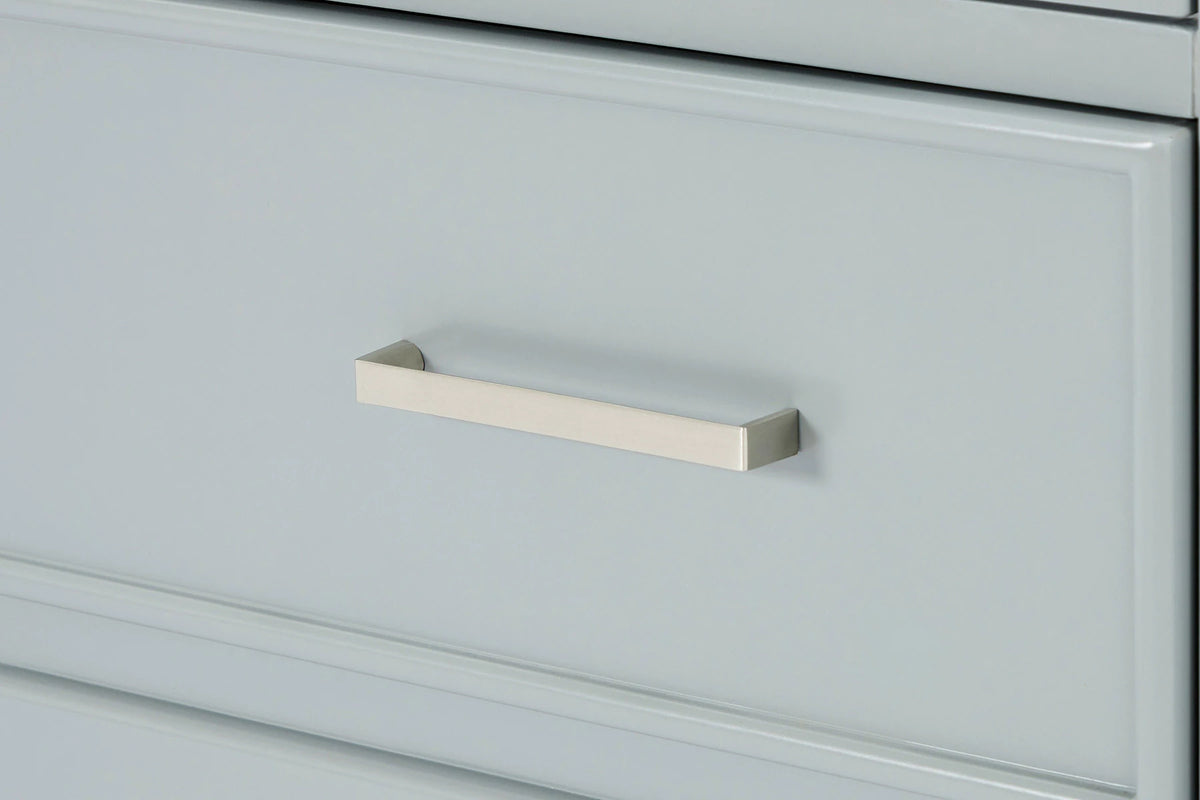 Ariel stafford 37 inch single right offset rectangle sink vanity with carrara white marble countertop w/0.75" edge in white