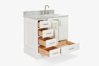 Ariel taylor (30"& 31") oval sink bathroom vanity with countertop.