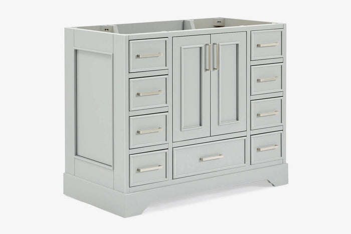 Ariel stafford 42 inch single sink base cabinet in white