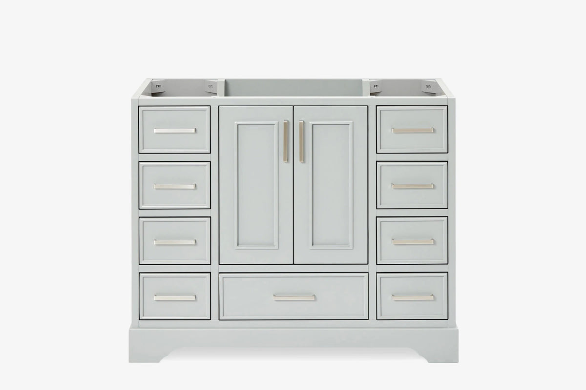 Ariel stafford 42 inch single sink base cabinet in white