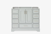 Ariel stafford 42 inch single sink base cabinet in white