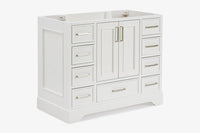 Ariel stafford 42 inch single sink base cabinet in white