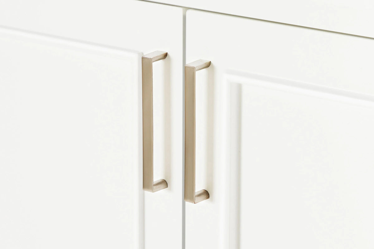 Ariel stafford 61 inch single rectangle sink vanity with carrara white marble countertop w/1.5" edge in white