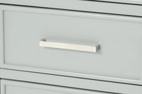 Ariel stafford 61 inch single rectangle sink vanity with carrara white marble countertop w/1.5" edge in white