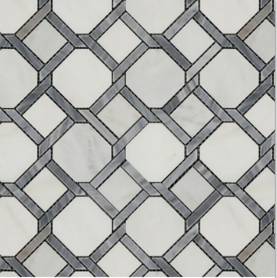 Luxe Tethered Blue Marble Mosaic
