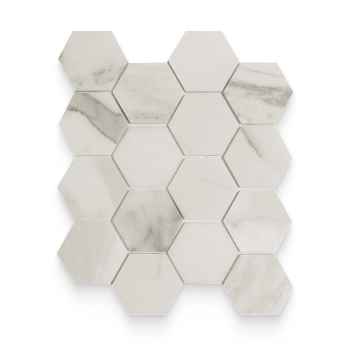 3x3  Honed Hexagon Mosaic