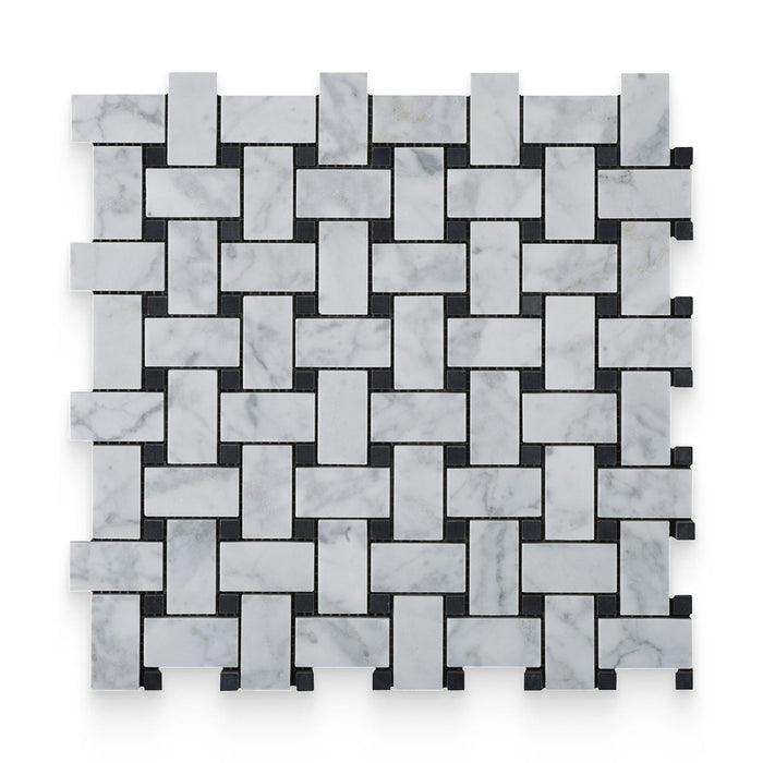Color | Carrara White Black Dot